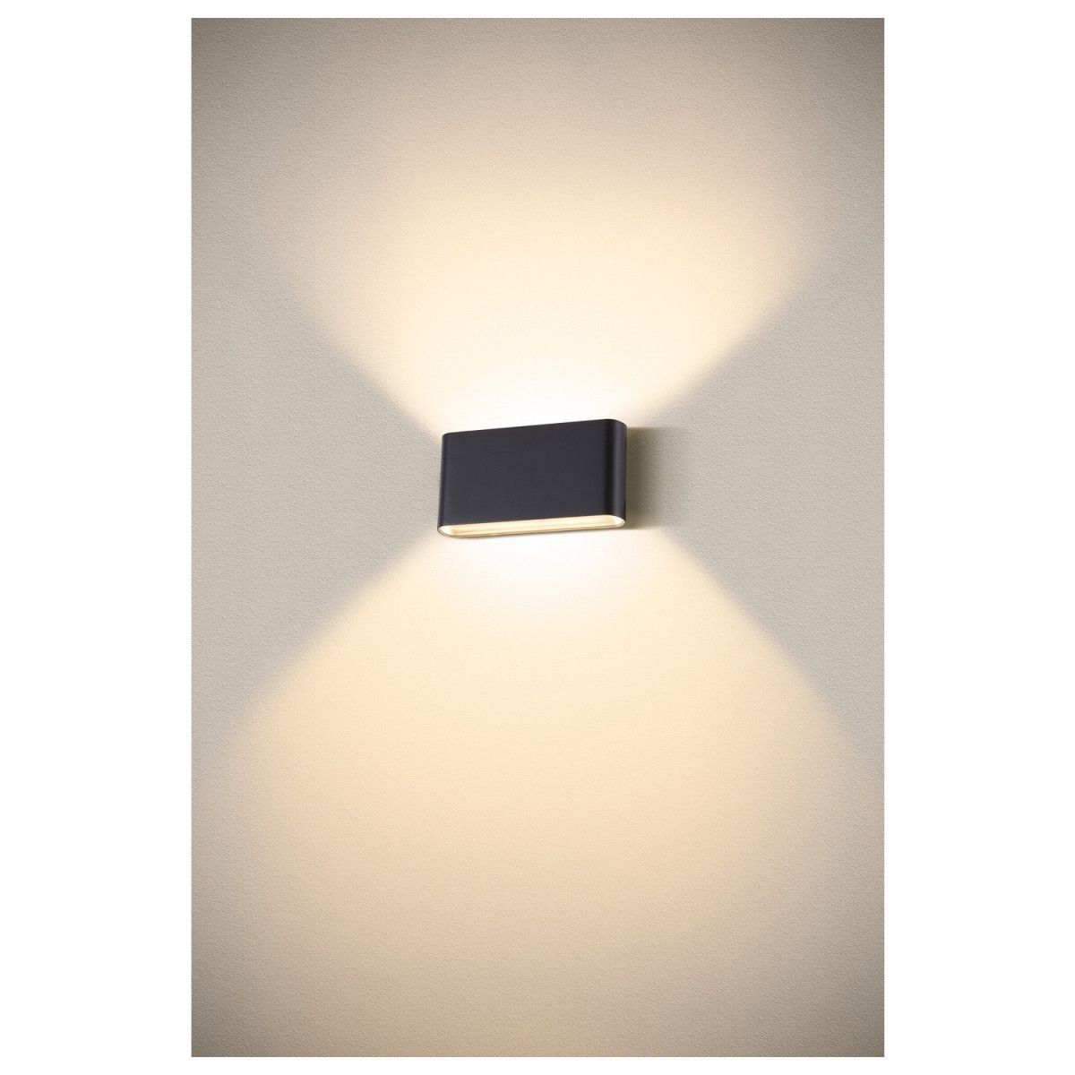 SLV OVAL Oval 18 WL wandopbouwarmatuur 2700/3000K, 10W, zwart