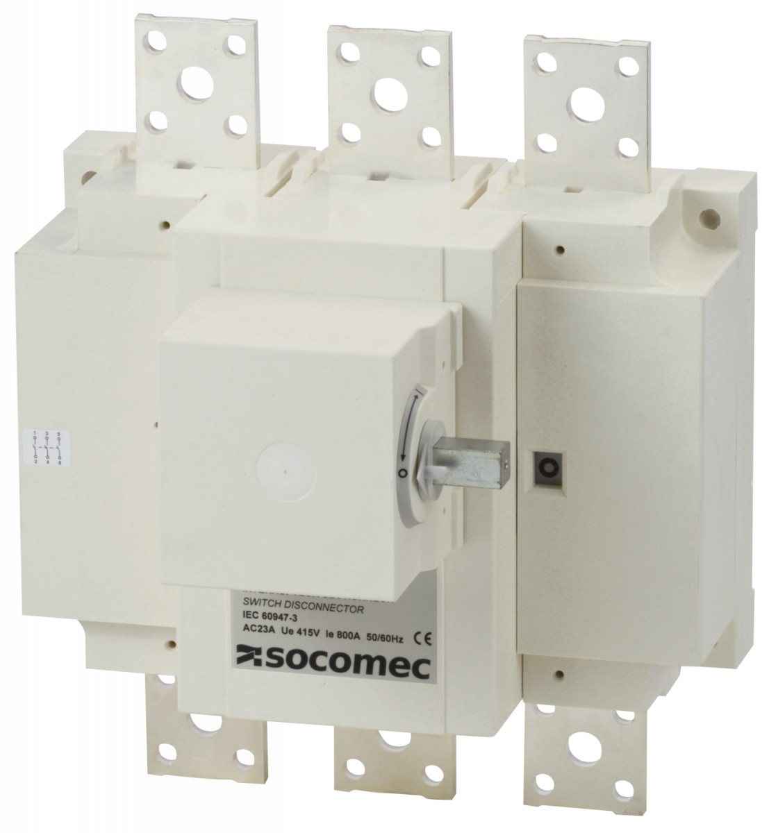 Socomec AC LOAD BREAK SWITCH Schak. sirco CD 3 X 1800a laterale bediening