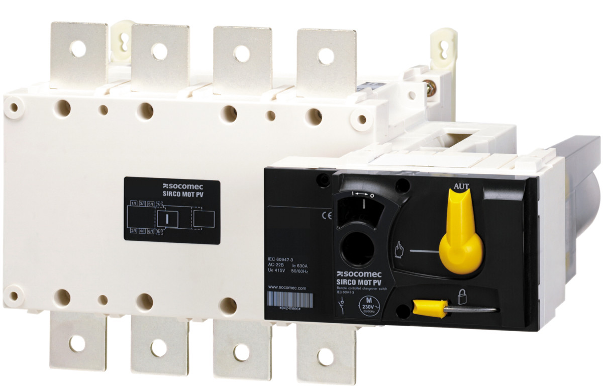 Socomec AC LOAD BREAK SWITCH Sirco Mot at 3x1250a F 230vac