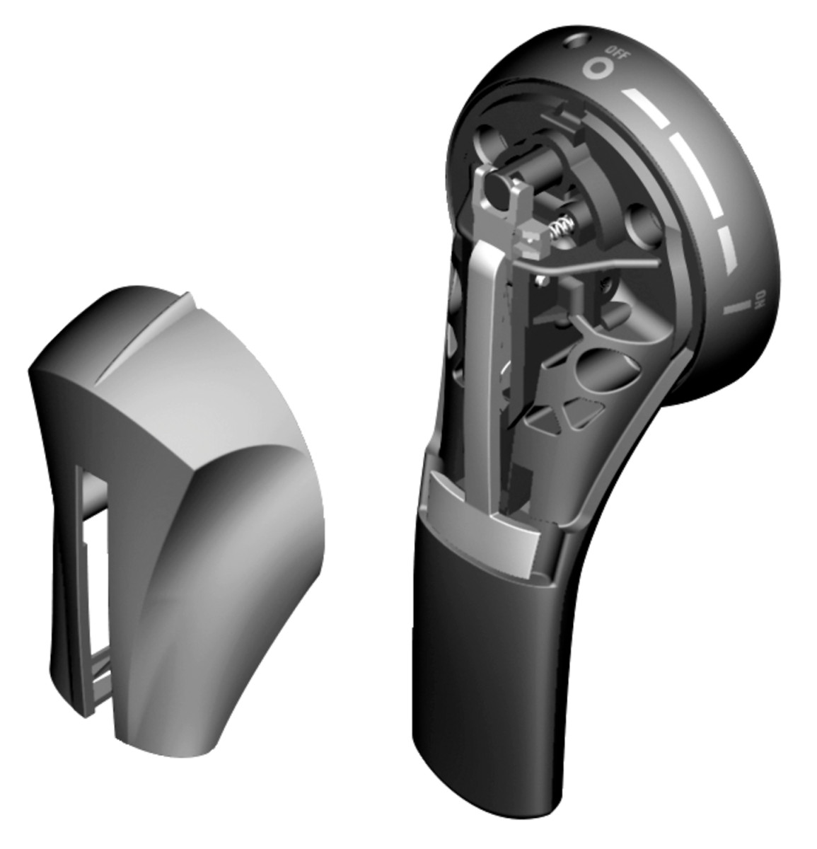 Socomec COMMON ACCESSORIES L-Grijs afdekkap S2 handgreep