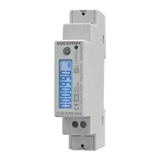 Socomec COUNTIS P1x Countis P14 1-phase mid energy meter, modbus, up to 100a direct connec