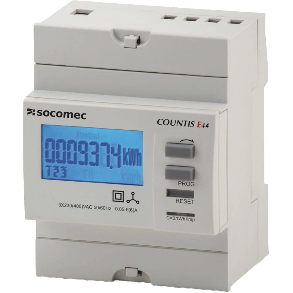 Socomec COUNTIS P3x Energiemeter Countis P36 drie/vier geleiders 3PH 100a, mid M-bus