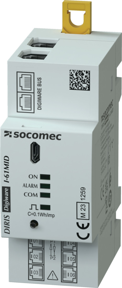 Socomec DIRIS Digiware Iac Huidige Module diris digiware I-61mid meting belastingscurve 3 ingange