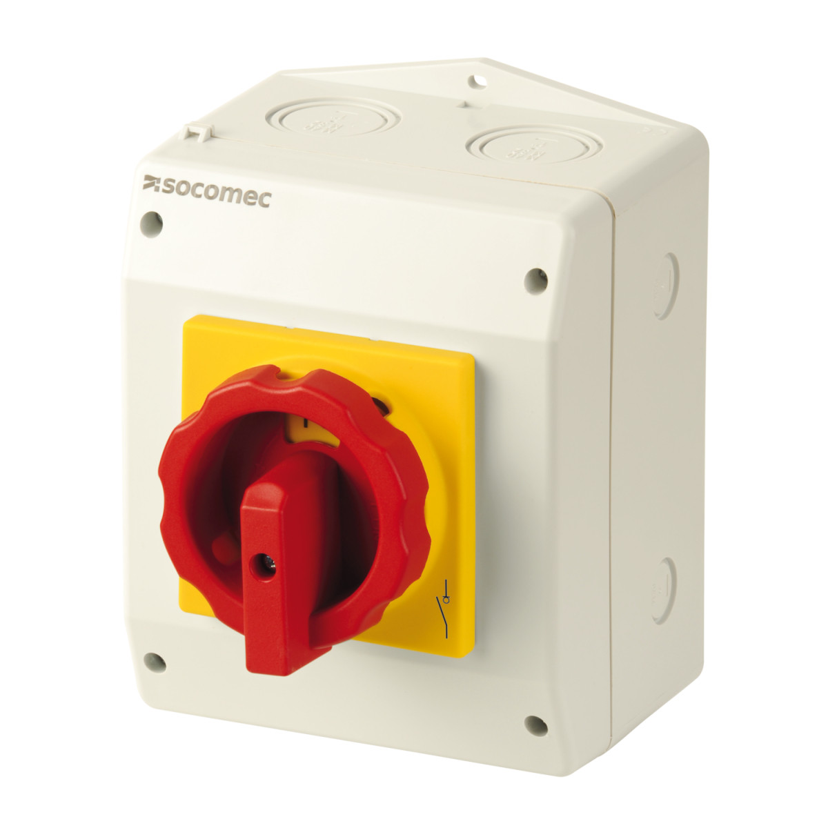 Socomec ENCLOSED SWITCH Lastscheidingsschakelaar Como in polycarbonaat behuizing 4P 25a