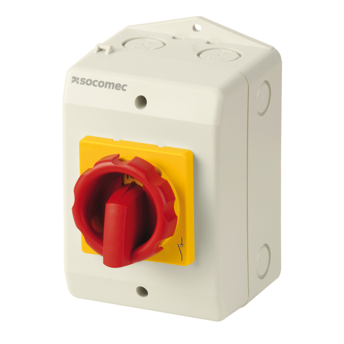 Socomec ENCLOSED SWITCH Lastscheidingsschakelaar Como in polycarbonaat behuizing 4P 63a