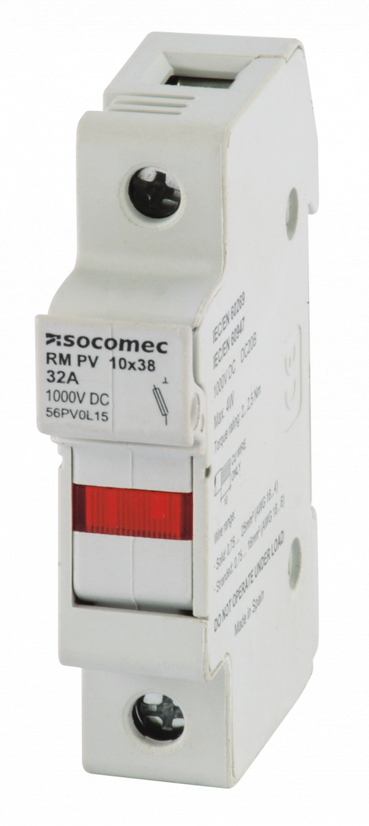 Socomec FUSES & FUSE BASES RM 32 PV ul 10x38 1P 1000V