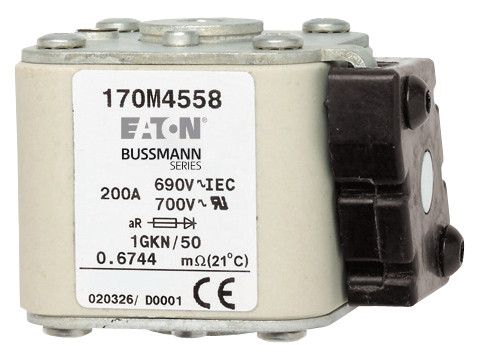 Socomec FUSES & FUSE BASES Snelle Zekering ur S3 BKN/80 100ka 1250V 550a ar beveiligingstype
