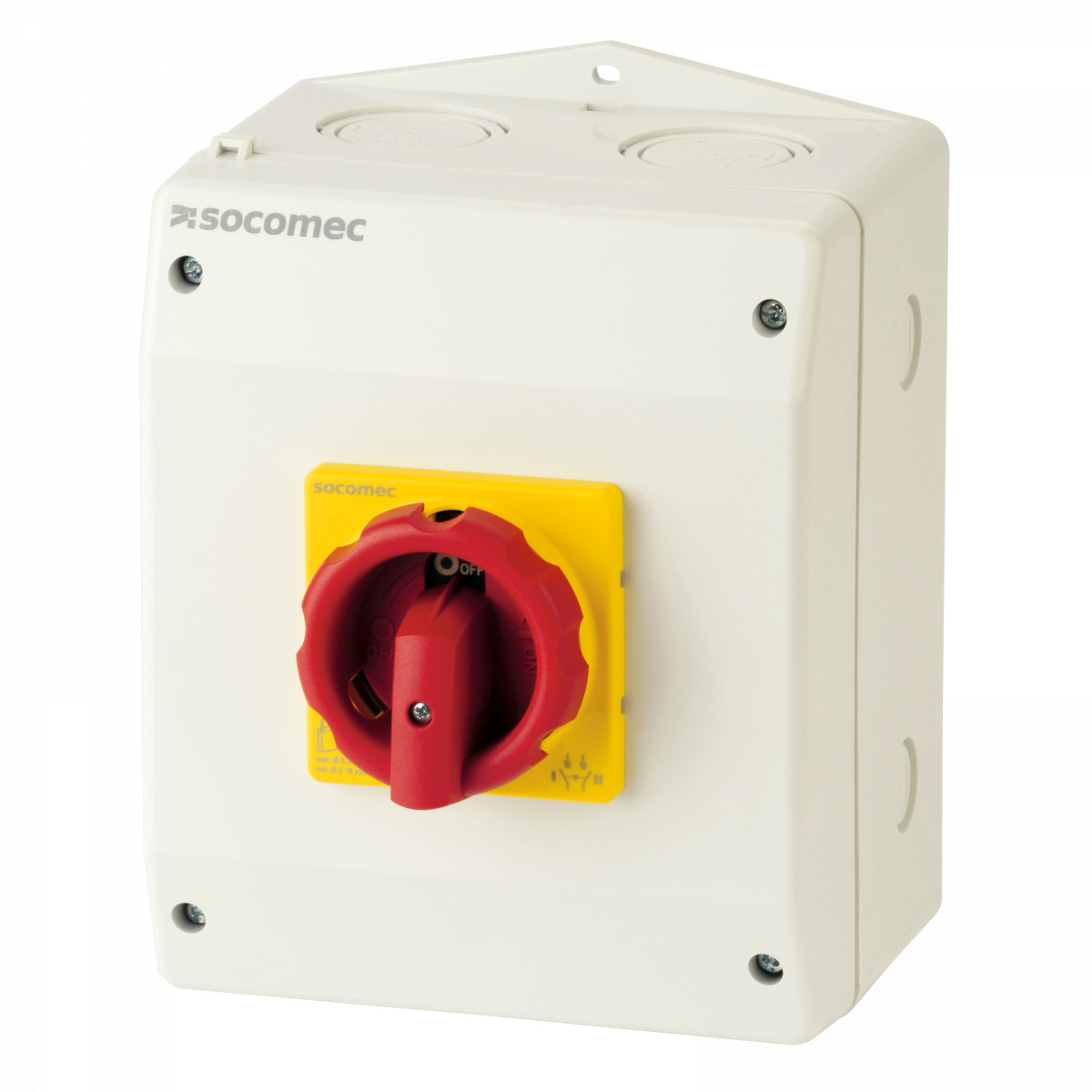 Socomec MANUAL CHANGEOVER SWITCH Handgeschakelde Omschakelaar como CS I-0-ii 4P 100a polycarbonaat behu