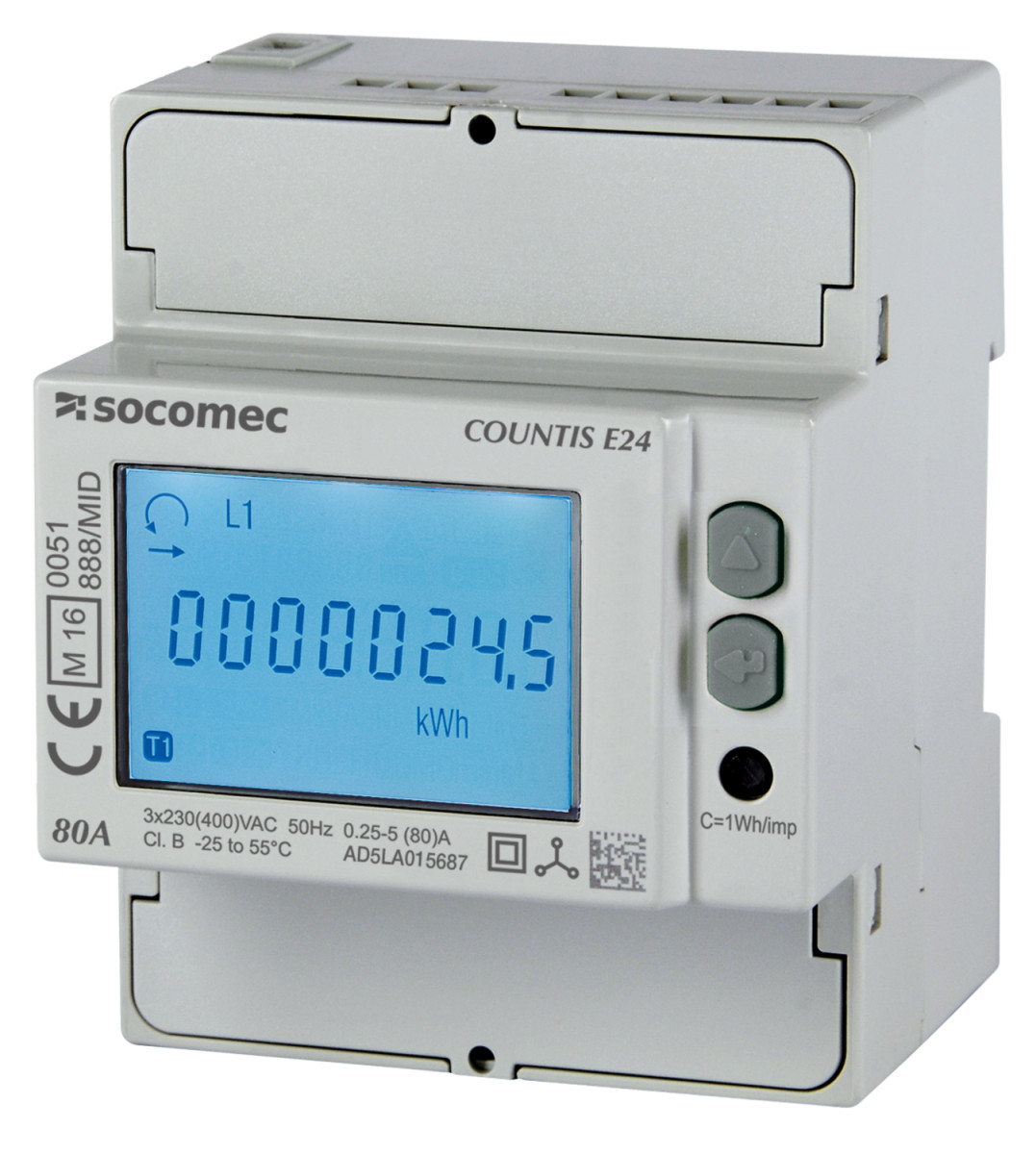 Socomec METERING Countis E24 KWH 3PH 80a modbus mid