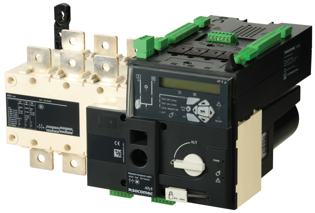 Socomec MOTORISED CHANGEOVER SWITCH Atys P 4x315a F