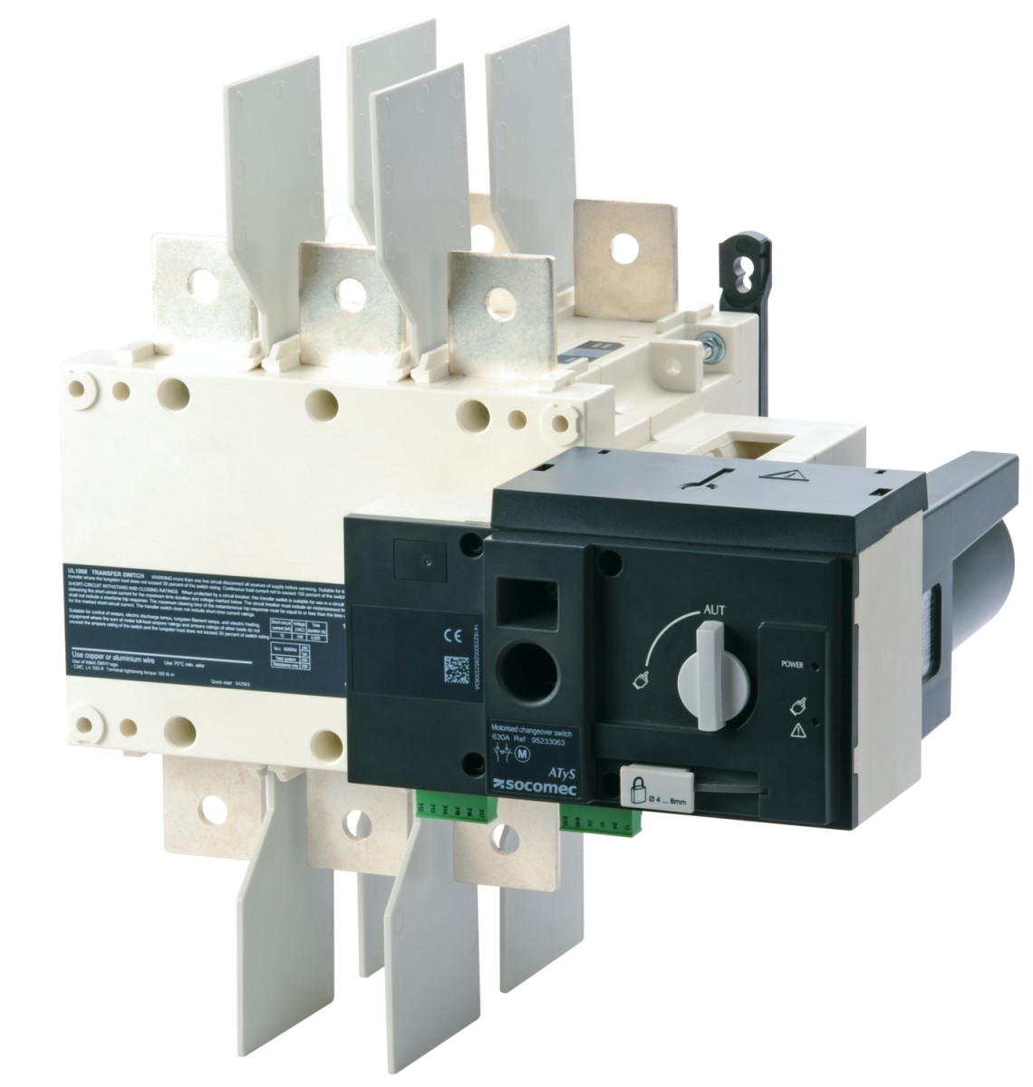 Socomec MOTORISED CHANGEOVER SWITCH Atys Ul1008 2x200a F