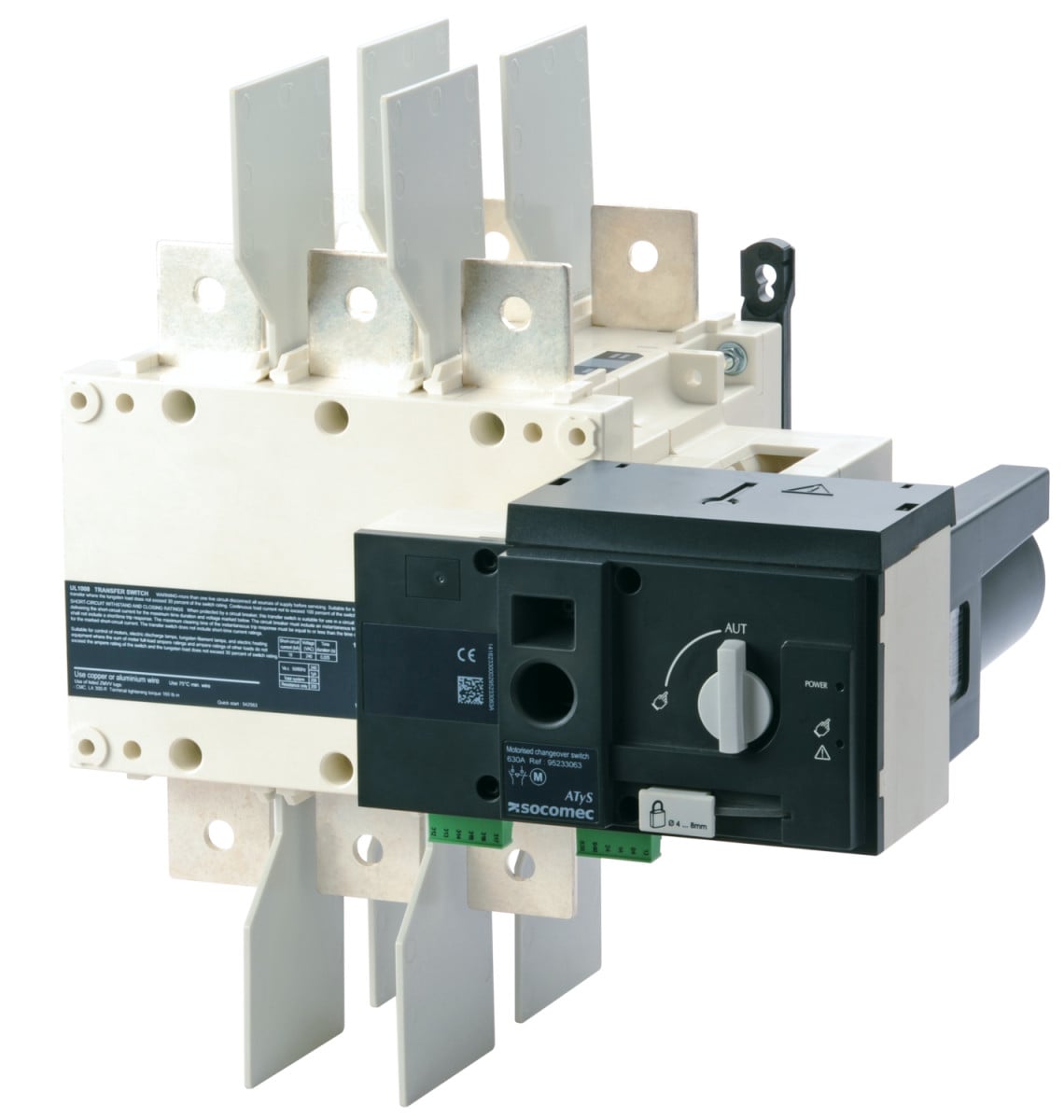 Socomec MOTORISED CHANGEOVER SWITCH Atys Ul1008 3x260a F