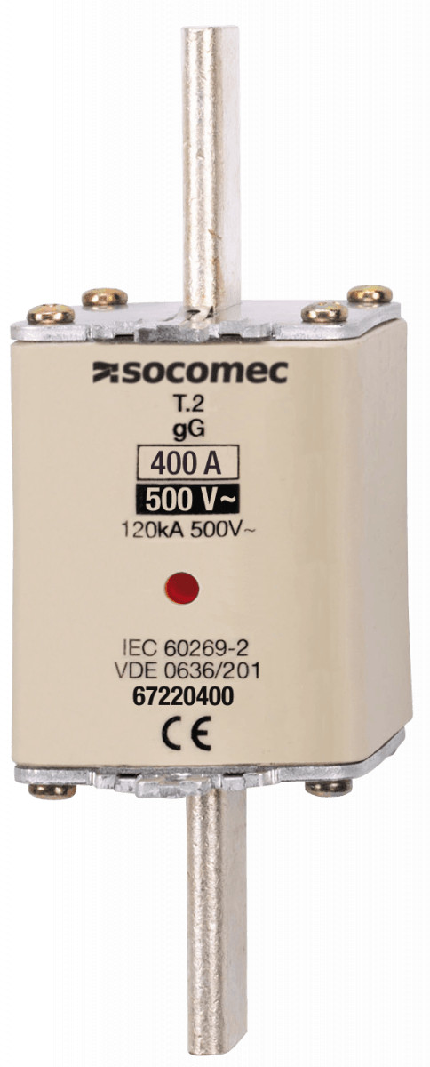 Socomec Zekering GG smeltpatroon (mes) NH2 500a