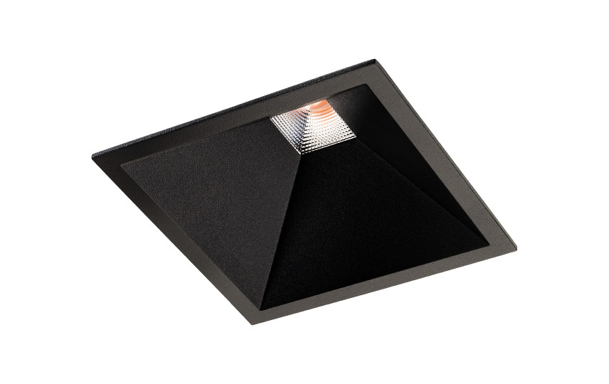 Soft Square zwart 880LM 2700K ra 98 fase afsnijding