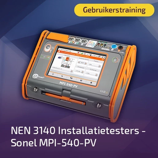 Sonel Gebruikerstraining voucher mpi-540-PV