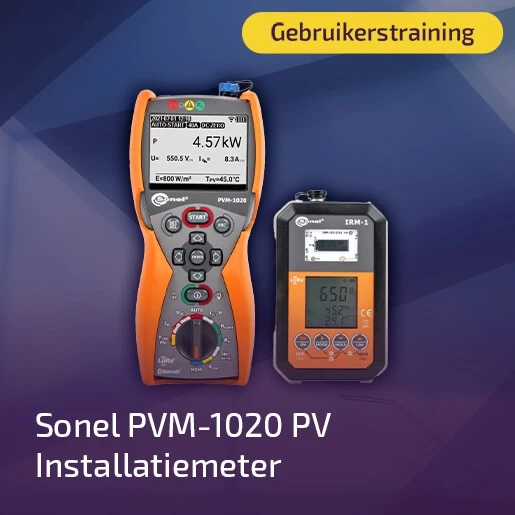 Sonel Gebruikerstraining voucher PVM-1020