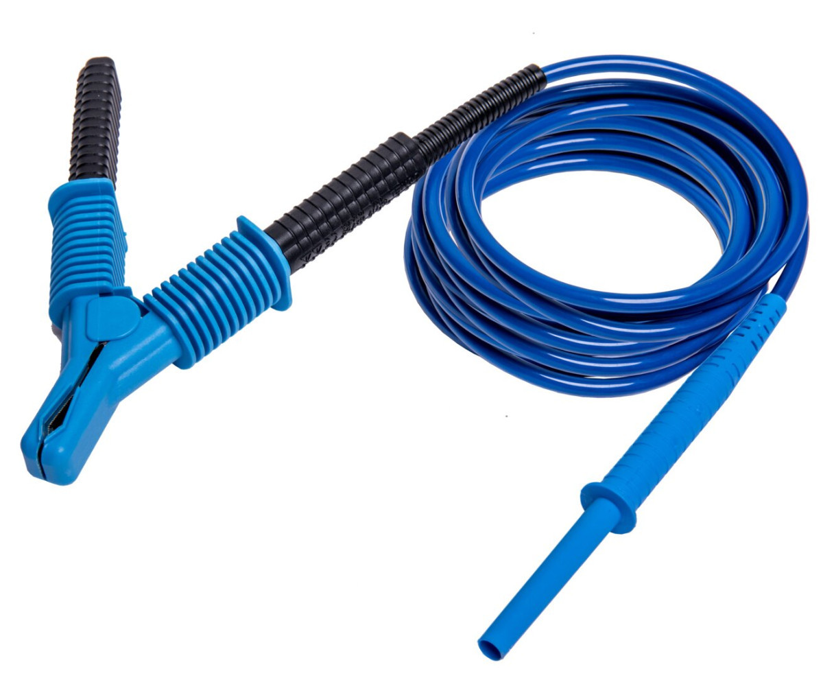 Sonel Meetsnoer 3 M blauw 15 KV, cat iv 1000V met krokodillenklem