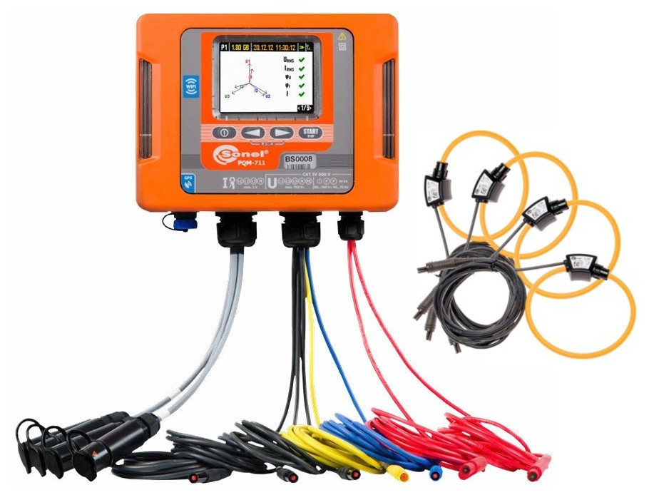 Sonel Power Quality analyzer inclusief stroomtangen zonder tablet