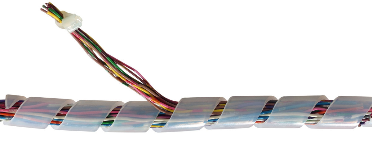 Spiraalband Transparant 5 - 40 MM.