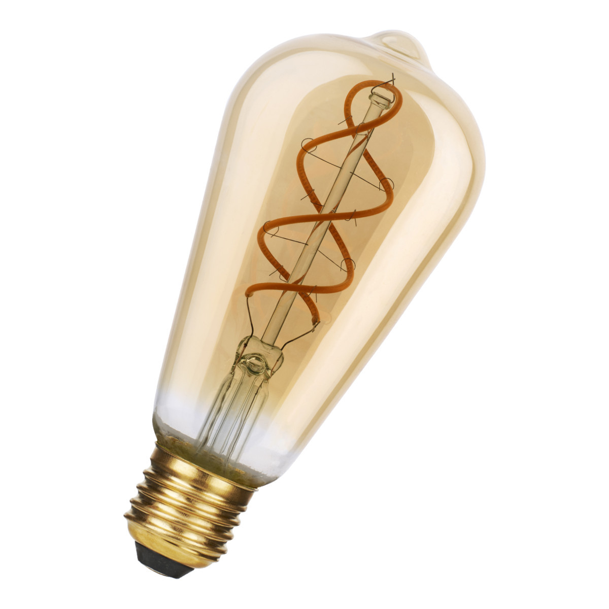 Spiraled Basic ST64 e27 dim 8W (41W) 500LM 818 goud