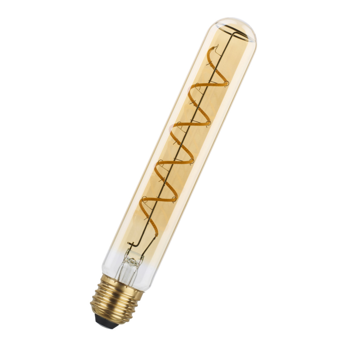 Spiraled Basic t32x200 e27 dim 4.9W (34W) 380LM 822 goud