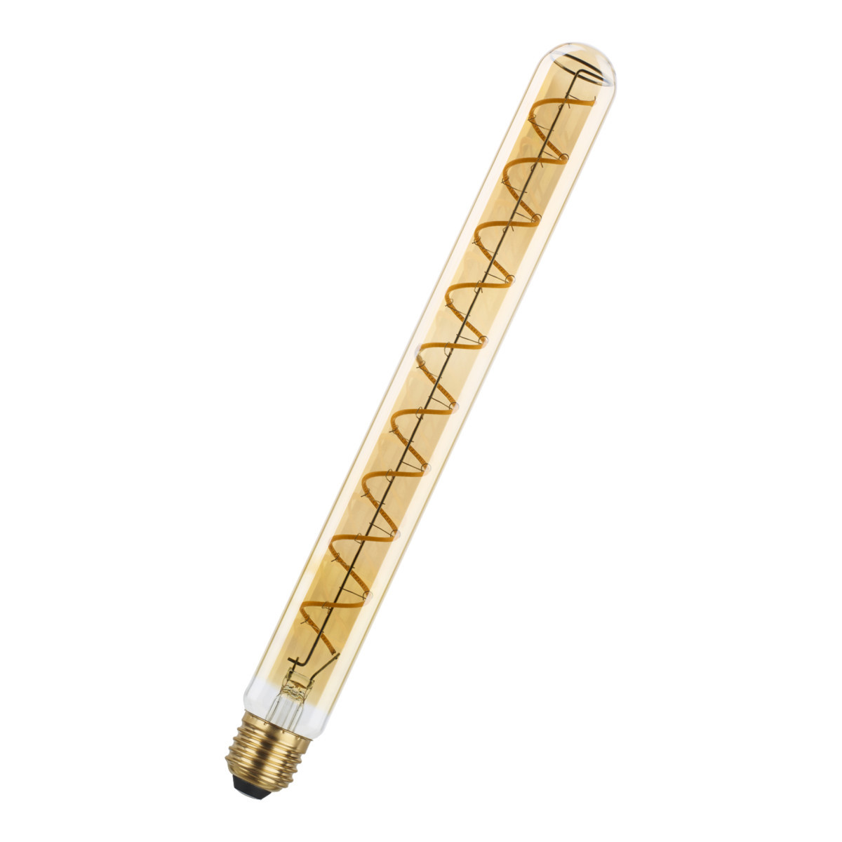 Spiraled Basic t32x300 e27 dim 4.9W (34W) 380LM 822 goud