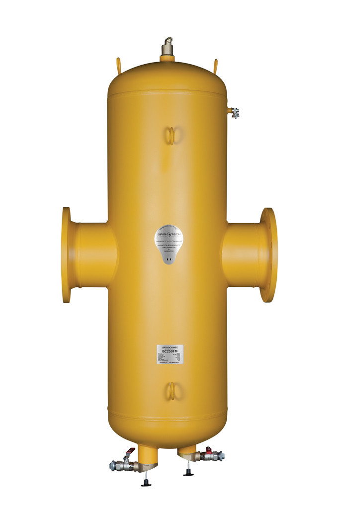 Spirotech Lucht- en vuilafscheiders Spirocombi -DN200 -magneet -flens