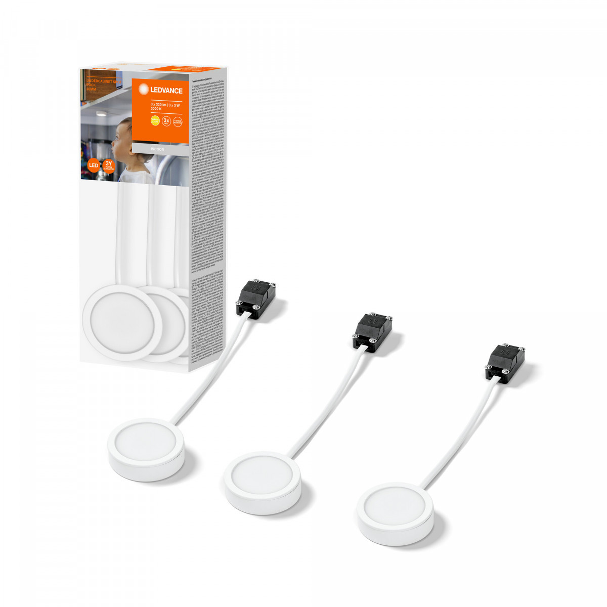 Spot Puck 65MM 3 X 3W white