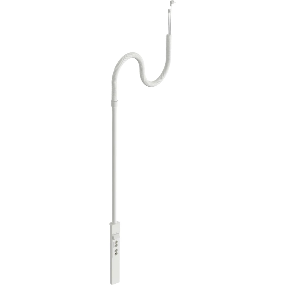 Stago Alu Zuil vrijstaand enkel 2,1M 4XWCD 2XRJ45 utp hoek R9003