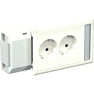 Merten Thorsman wandcontactdoos CYB-PS slave uitgang ra wandgoot 16a 250V KV wit ip20