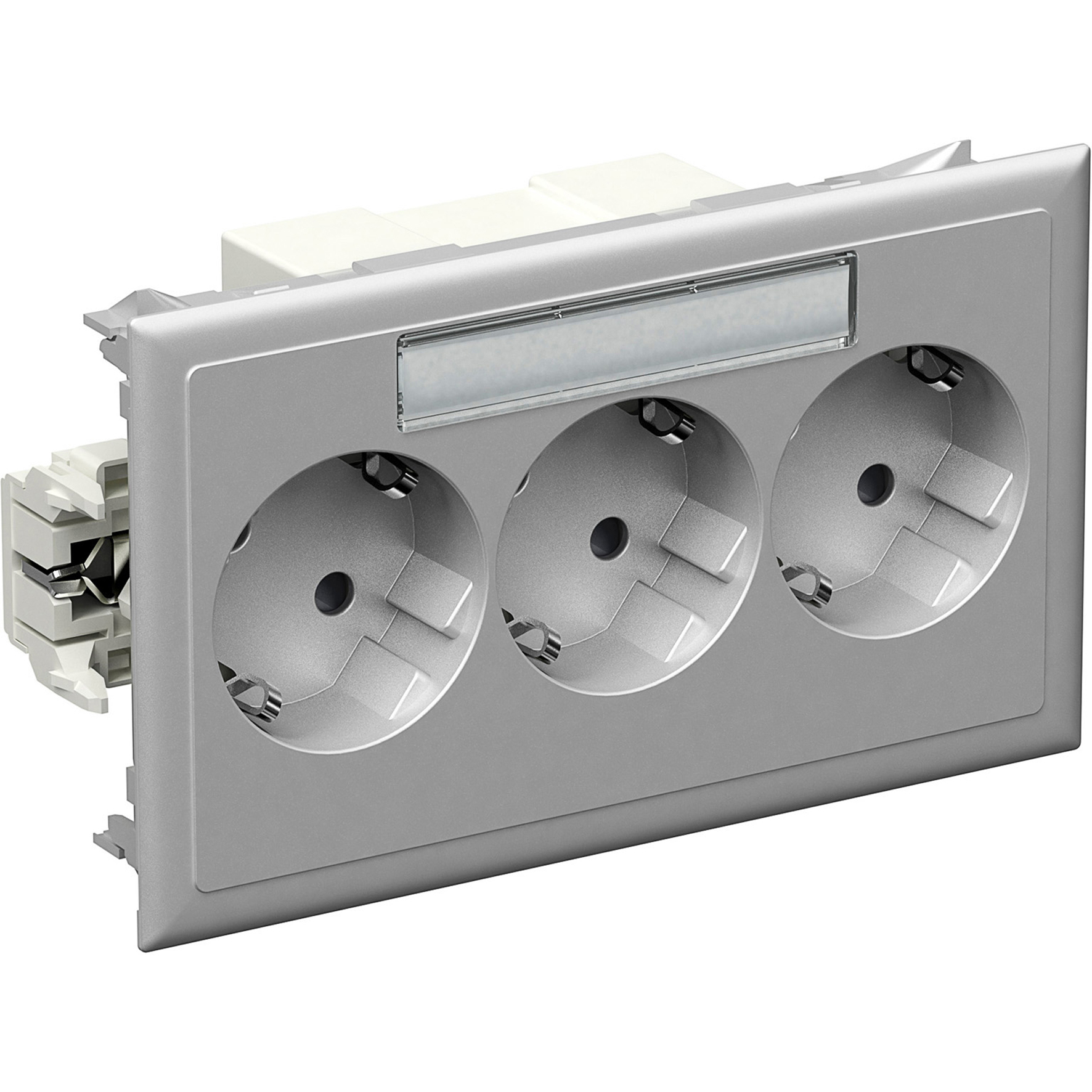 Stago CYB wandcontactdoos 3V KV aluminium