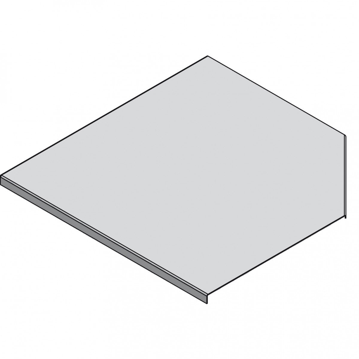 Stago KB184 deksel bocht 90° 100MM 9010