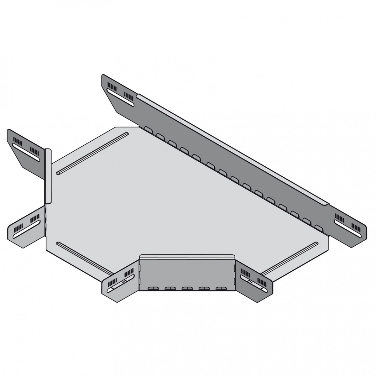 Stago KG281 T-stuk kabelgoot 600x60mm Stago KG281 T-stuk kabelgoot 600x60mm
