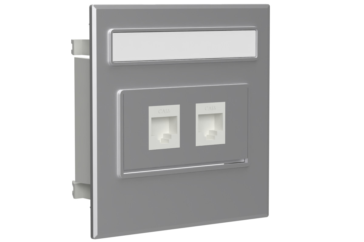 Stago WGX-W Data dubbel vlak incl keystones zilver Stago WGX-W Data dubbel vlak incl keystones zilver