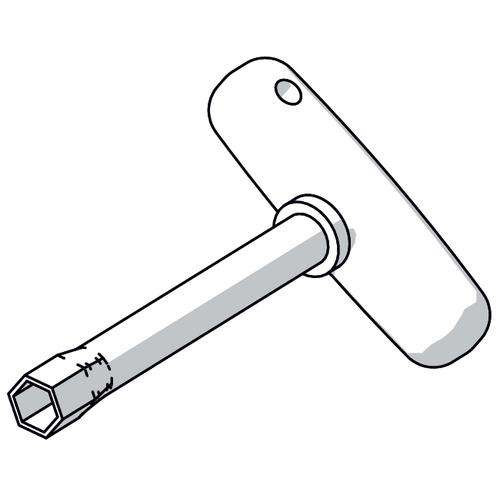 Stahl Components/accessories GF 01 Socket Wrench SW13 6001 W.cross handle