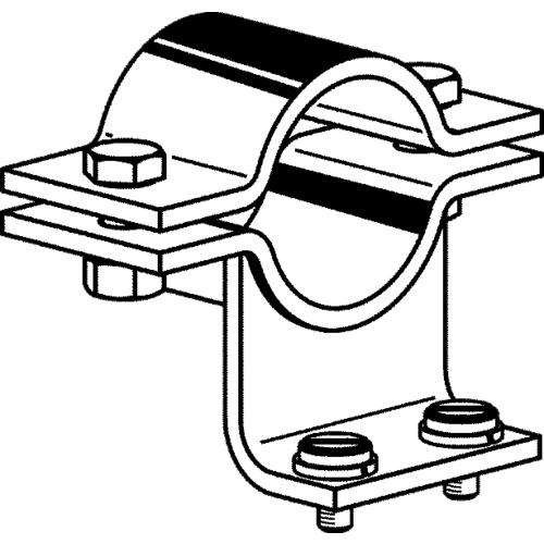 Stahl Installations material Pipe Clamp 1 1/2 zoll accesories