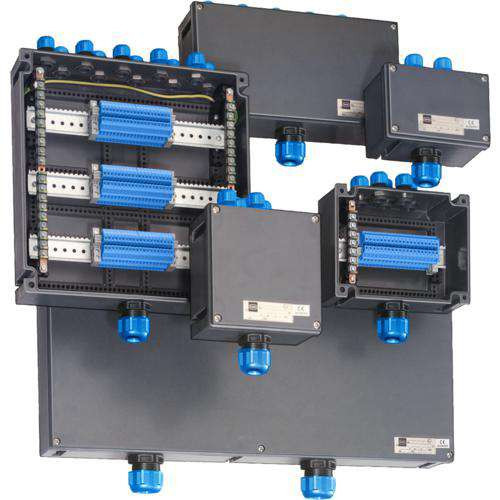 Stahl Terminal box GRP Ex I terminal box 1 X 2-conductor, 4 MM2, blue