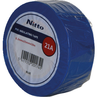 Stokvis PVC TAPE BLAUW 25MMX10M