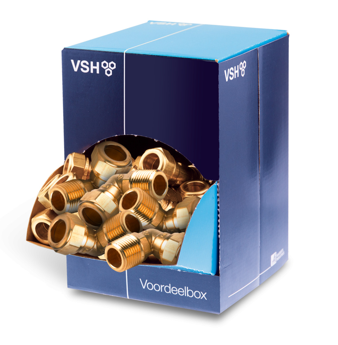 Super kniekoppeling 90° FM 15XR1/2 voordeelbox