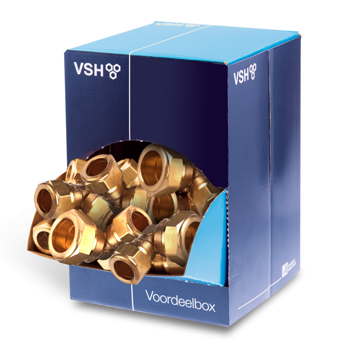 Super kniekoppeling 90° verloop FF 22x15 voordeelbox