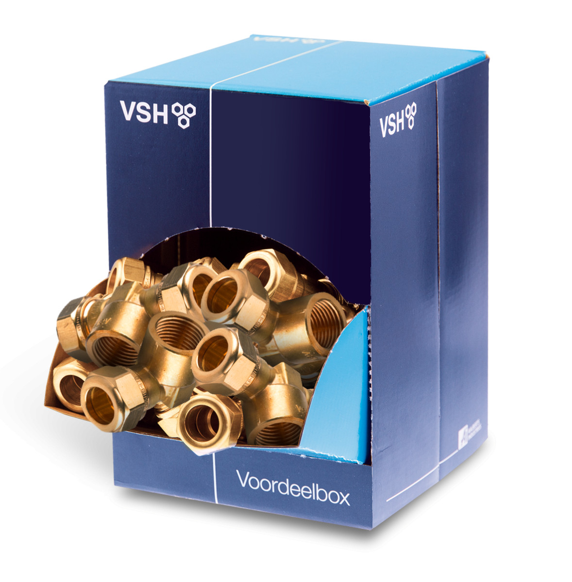 Super T-stuk binnendraad FFF 22XRP1/2x22 voordeelbox