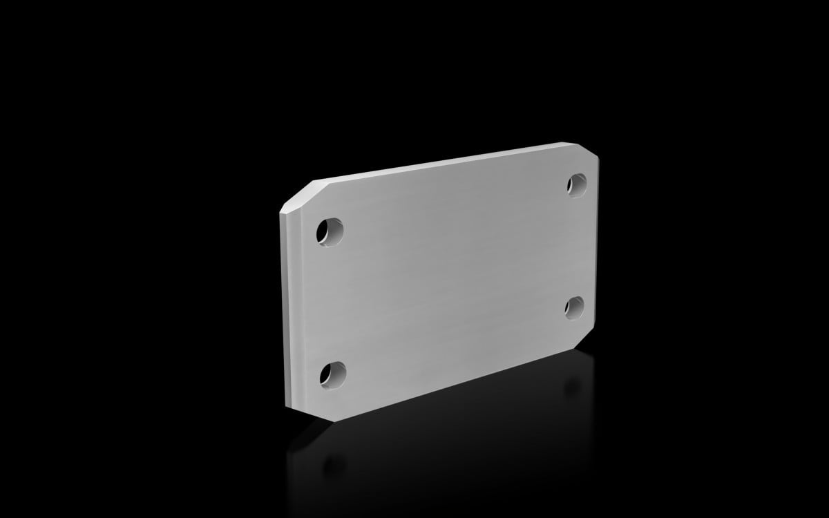 SV Cu-koppelrail 100x10 vertind L=195MM