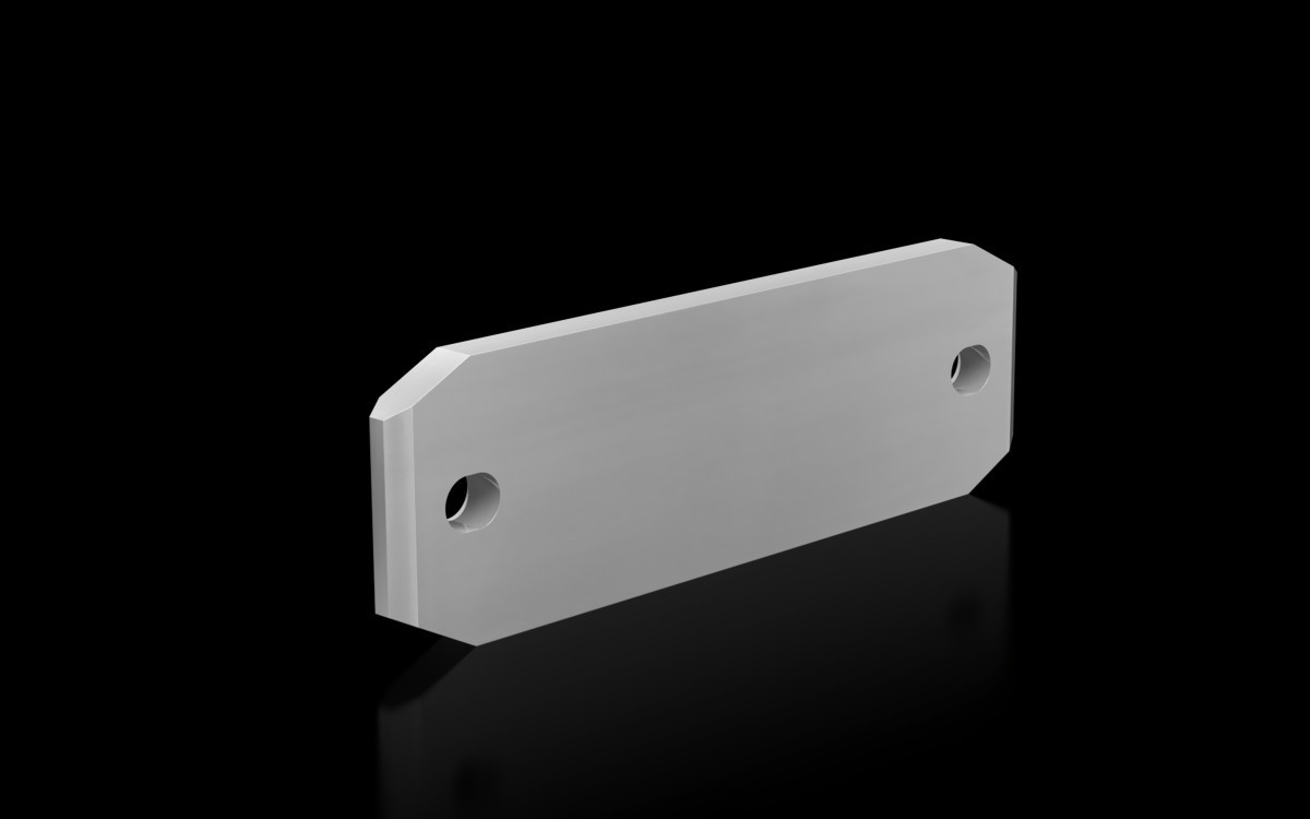 SV Cu-koppelrail 60x10 vertind L=195MM