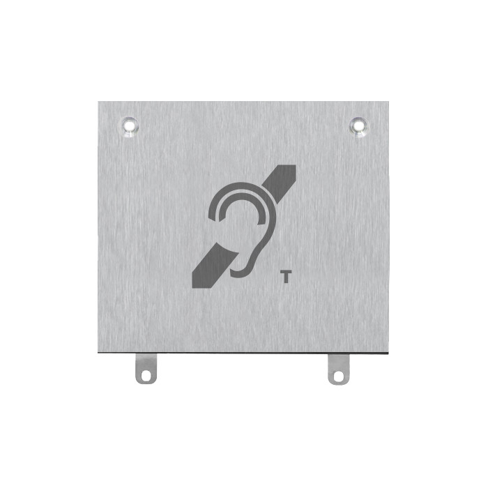 Switch RVS T-coil module voor panelen met 3 rijen knoppen