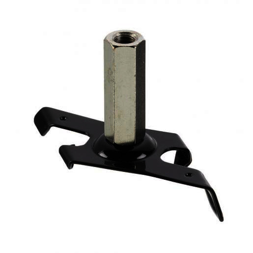 Nordic SKB global trac snap on klem voor M6 staaf fmax 150N zwart staal 6410014500672