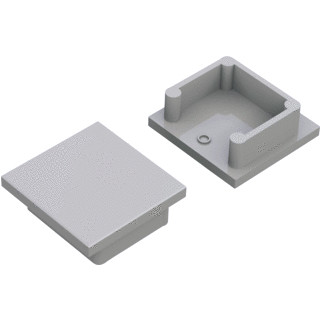 Sylvania Retail toebehoor verlichting ending semi diep oppervlak 16 grijs kunststof 22636