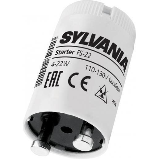 Starter Sylvania FS-22 Pour Tubes Fluos - 4 à 22W - Universel Mono Et Double Circuit - 0024433