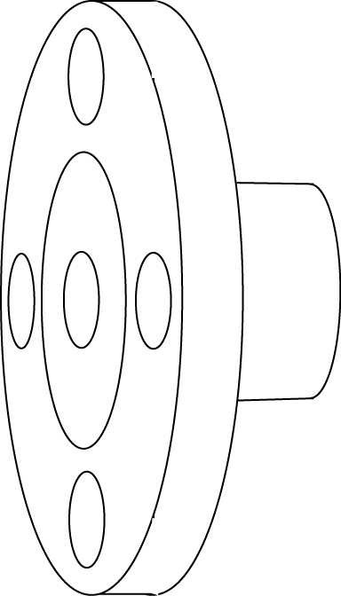 TA Fittingen, flenzen en koppelingen v Draadflens, Ø 140 MM, g1¼"bi, lengte 62 MM