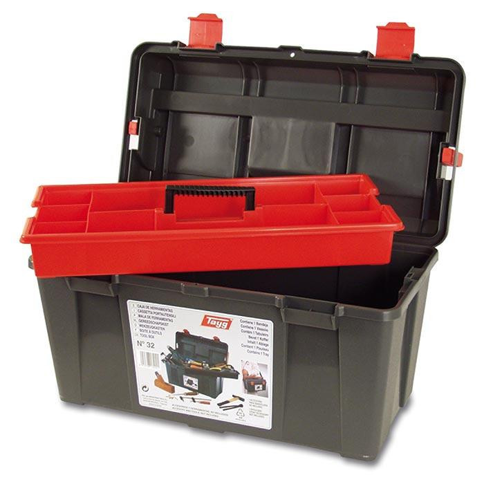 Tayg Bouwplaatsuitrusting Professionele gereedschapskoffer 32 zwart 480 X 258 X 255MM
