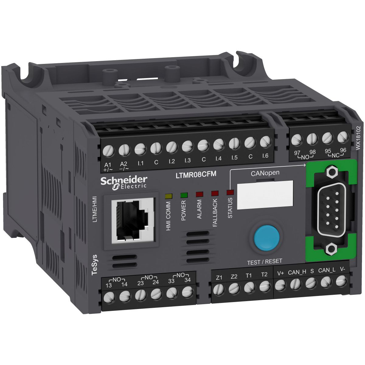 Tesys T - motorregelaar LTMR - 100-240V ac - 0,4-8a - canopen